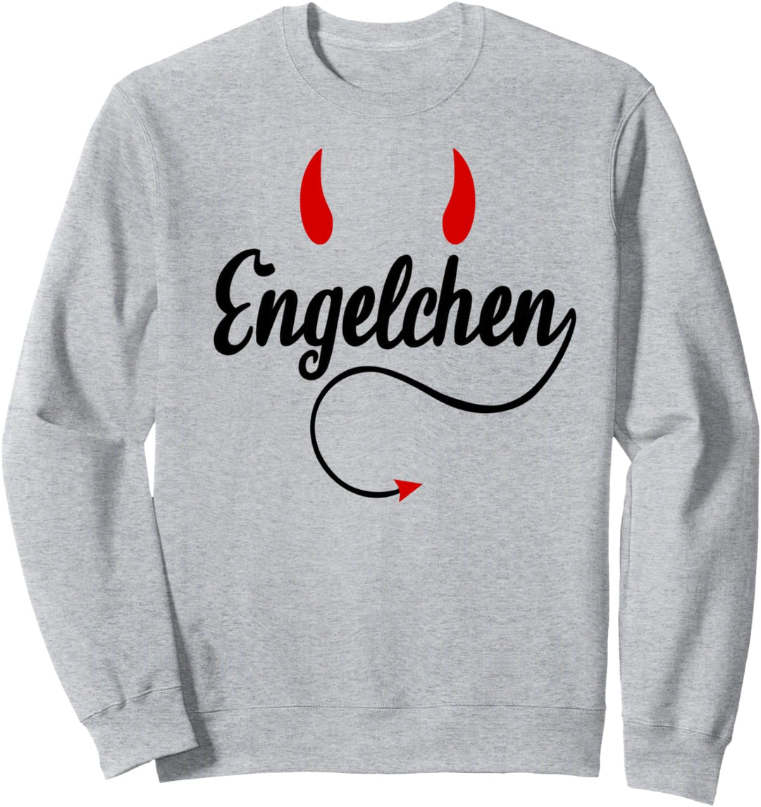Engelchen Teufelchen Partneroutfit Partnerlook Engel Teufel Sweatshirt