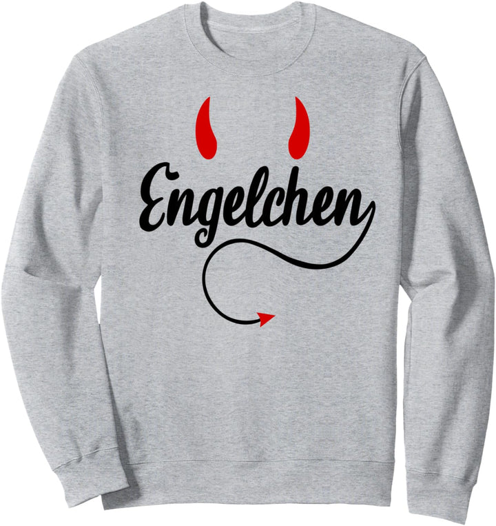 Engelchen Teufelchen Partneroutfit Partnerlook Engel Teufel Sweatshirt