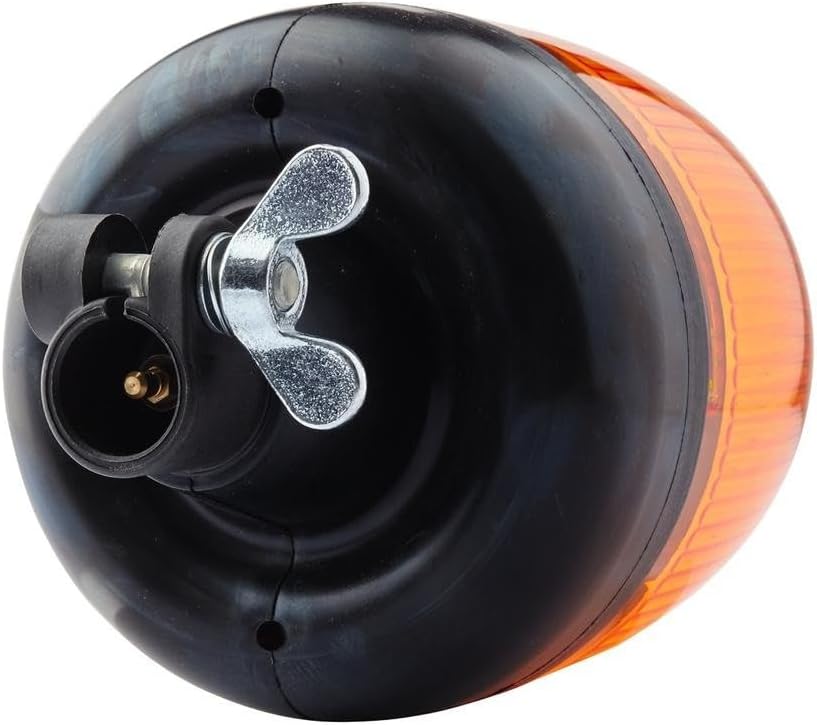 HELLA - Halogen-Rundumkennleuchte - Rota Compact - 12V - gelb - Rohrstutzen, flexibel - Menge: 1 - 2