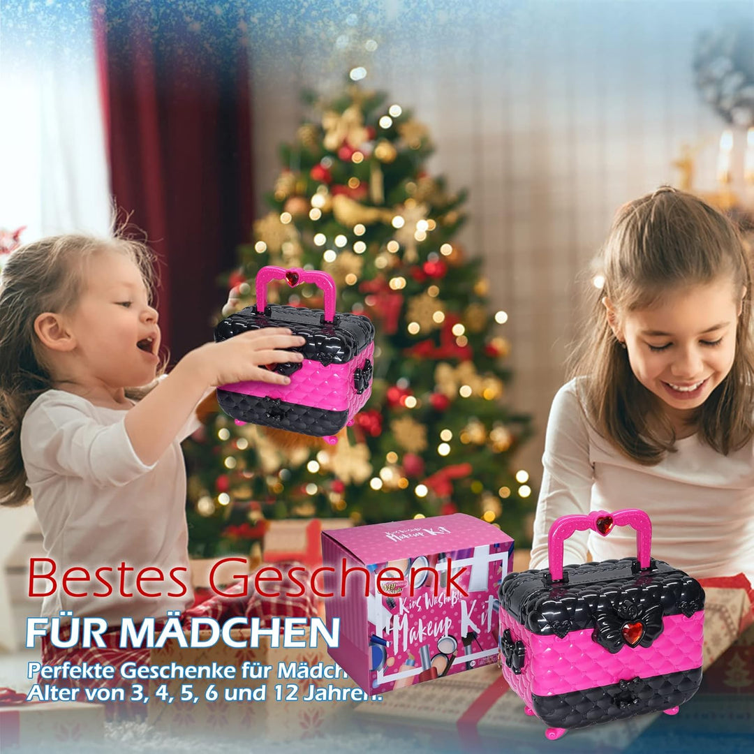 Kinderschminke Set Mädchen Kinder Make Up Set - 57PCS Kinder Schminkkoffer Mädchen Spielzeug,Kinder