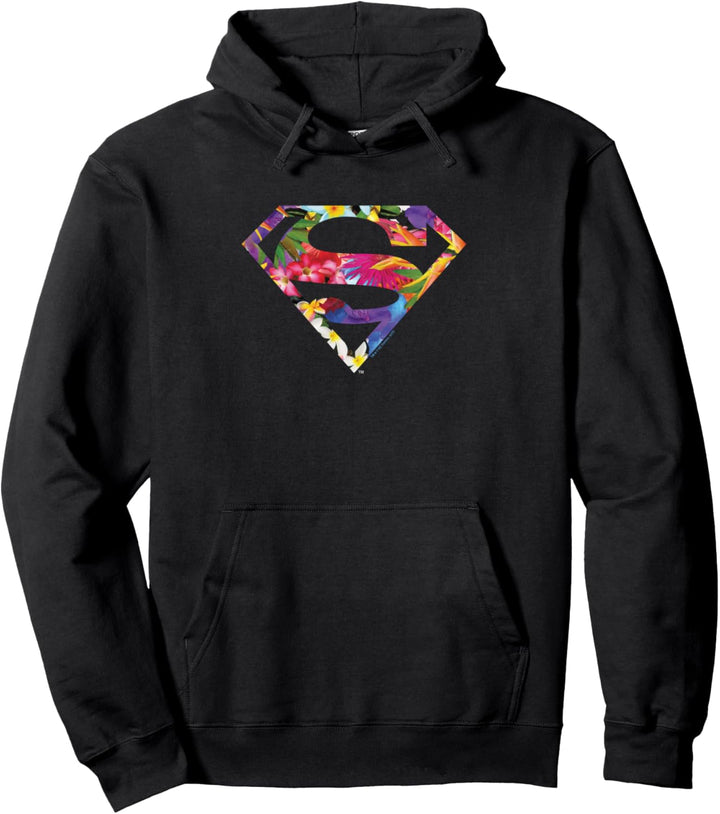 Superman Hawaiian Shield Pullover Hoodie