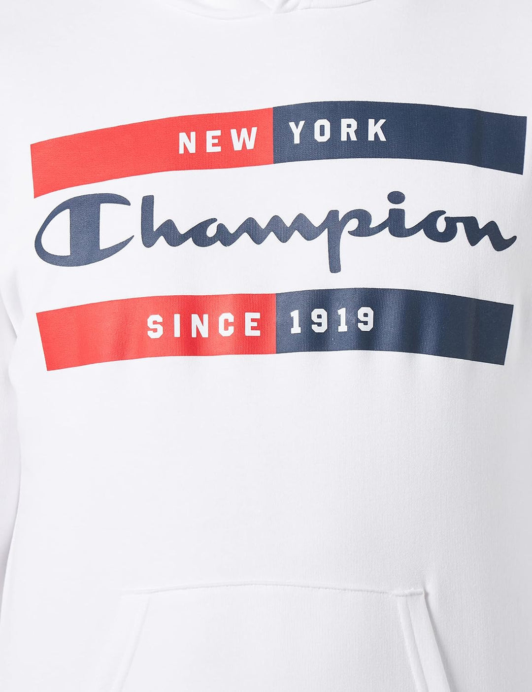 Champion Herren Legacy Graphic Shop Authentic Powerblend Terry Box Logo Kapuzenpullover M Weiss, M W