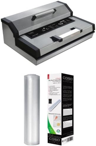 Caso 1405 FastVac 4000 Gewerbevakuumierer mit Caso 1224 XXL Profi- Folienrolle 40 x 1000 cm Gewerbev