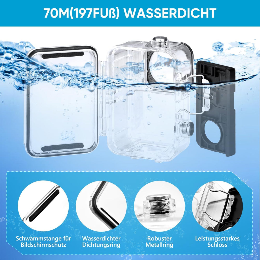 Zubehör Set Kit Bundle für DJI Osmo Action 5 Pro/4/3, oGoDeal Wasserdicht Schutzhülle Wasserdicht Ge