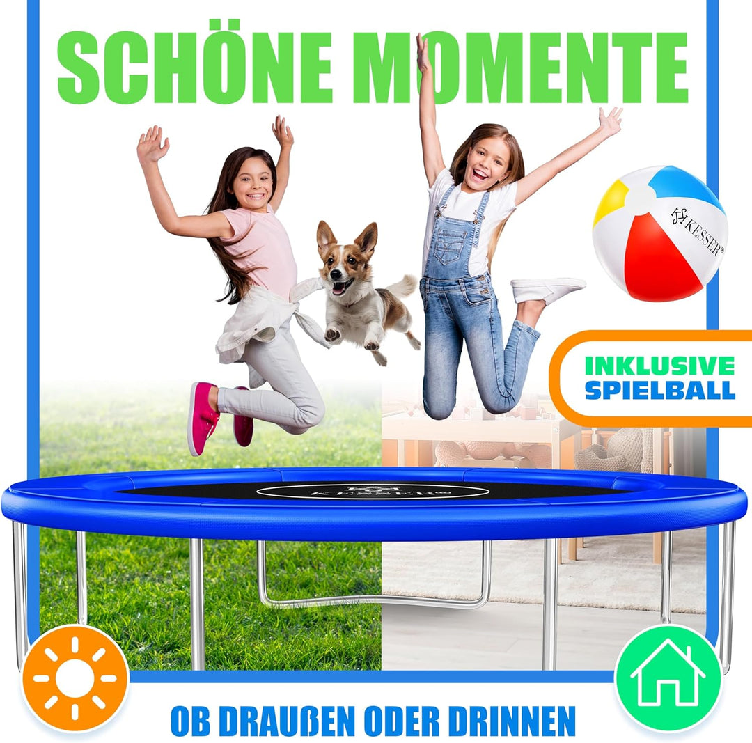 KESSER® - Trampolin Randabdeckung Ø 244, 305, 366, 426 cm, 30cm breit 100% UV-beständig reissfest Fe