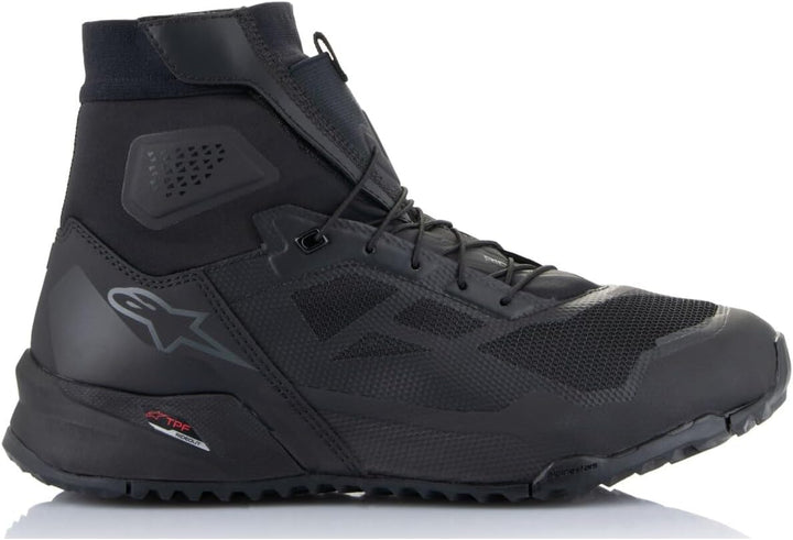 Alpinestars BOOTS CR-1 BLACK/DARK GRAY 9 Schwarz 42 EU, Schwarz 42 EU