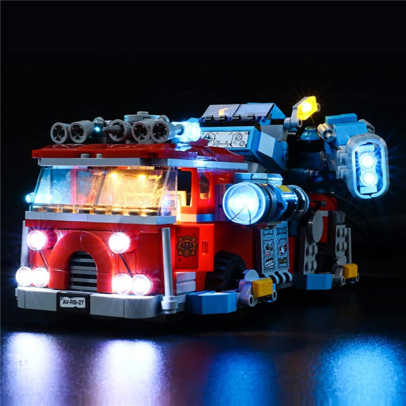 GEAMENT LED Licht-Set Kompatibel mit Lego Phantom Feuerwehrauto 3000 (Phantom Fire Truck 3000) - Bel