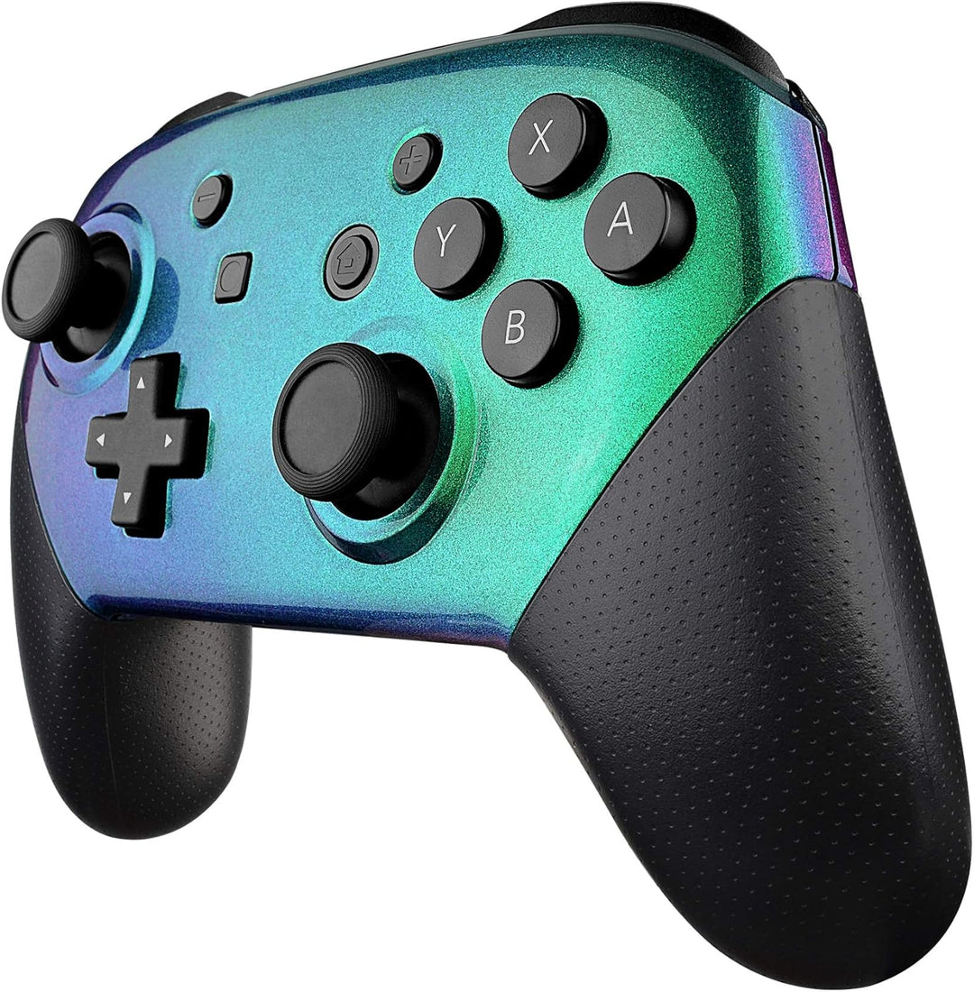 eXtremeRate Custom Case Cover kompatibel mit Nintendo Switch Pro Controller, DIY-Ersatz Grips Front