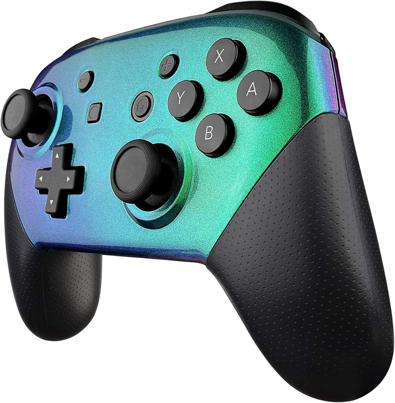 eXtremeRate Custom Case Cover kompatibel mit Nintendo Switch Pro Controller, DIY-Ersatz Grips Front
