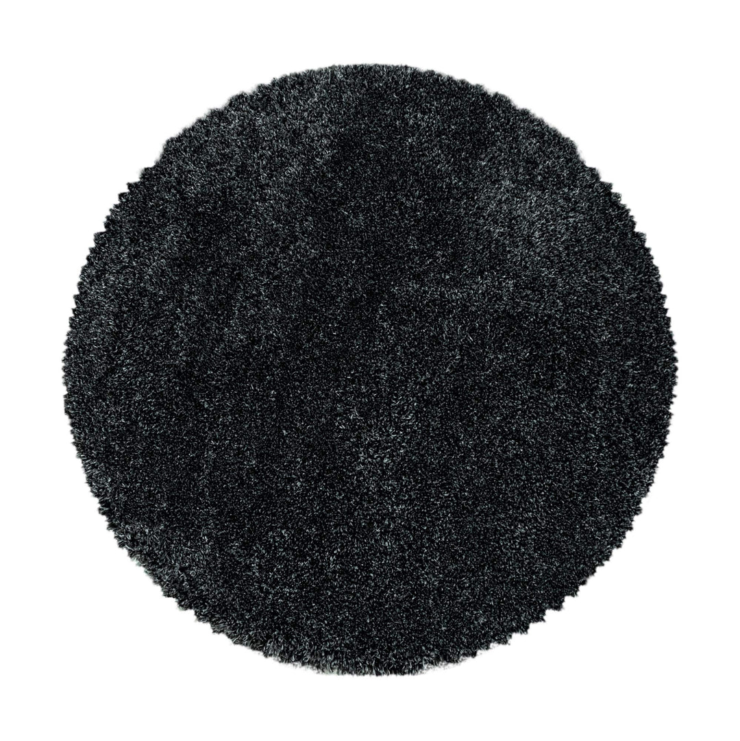 Hochflor Rund Teppich Wohnzimmer Einfarbig Schlafzimmer Esszimmer Flur Läufer Unicolor & Einfarbig W