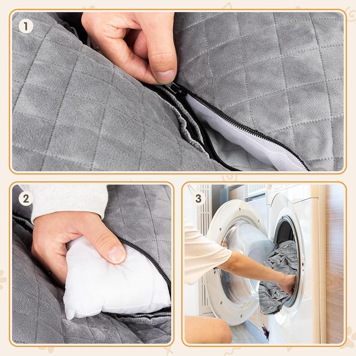 Todeco Hunde Autositz für Grosse und Mittlere Hunde, Waschbar und Abnehmbar Hundesitz Auto mit Siche