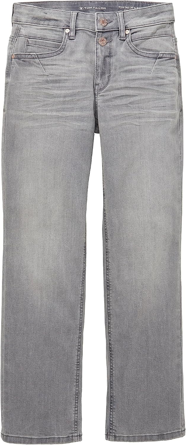 TOM TAILOR Damen Alexa Straight Jeans 26W / 28L 10212 - Clean Light Stone Grey Denim, 26W / 28L 1021