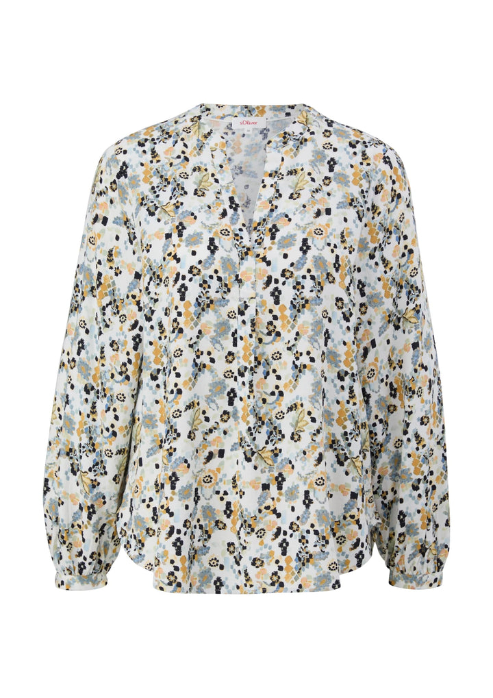 s.Oliver Damen Bluse Langarm 2128312 Bluse Langarm 32 Weiss, 32 Weiss