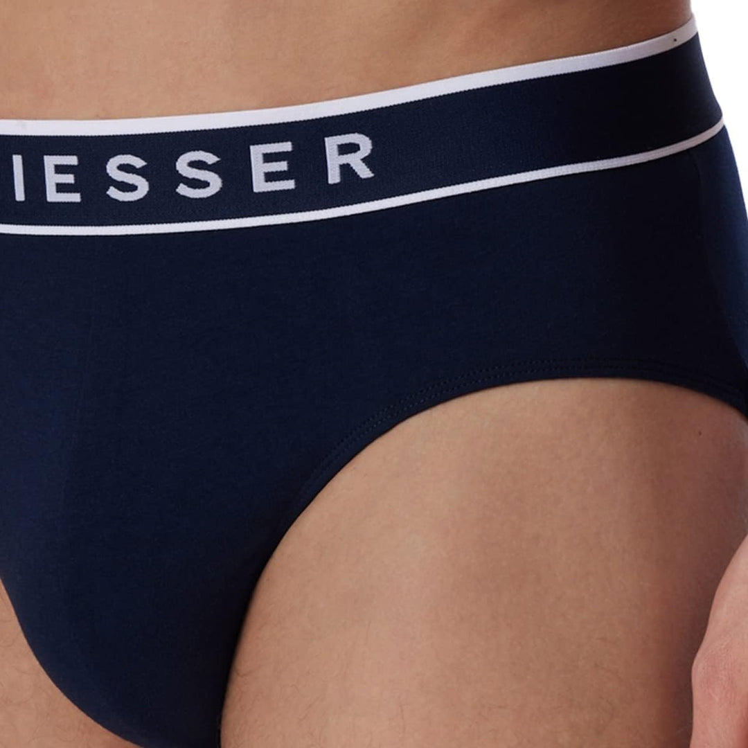 Schiesser Herren Slip (3er Pack) S Dunkelblau, S Dunkelblau