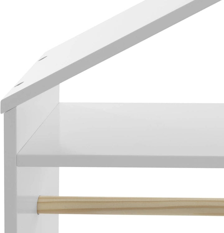 Kinderkleiderschrank mit Rollen - Weiss - Atmosphera créateur d'intérieur cm Weiss, cm Weiss