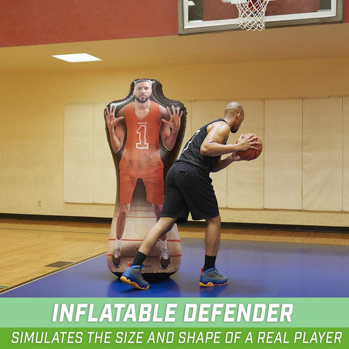 GoSports Inflataman Basketball Defender Trainingshilfe - Gewichteter Defensiv-Dummy für Schiessen, D