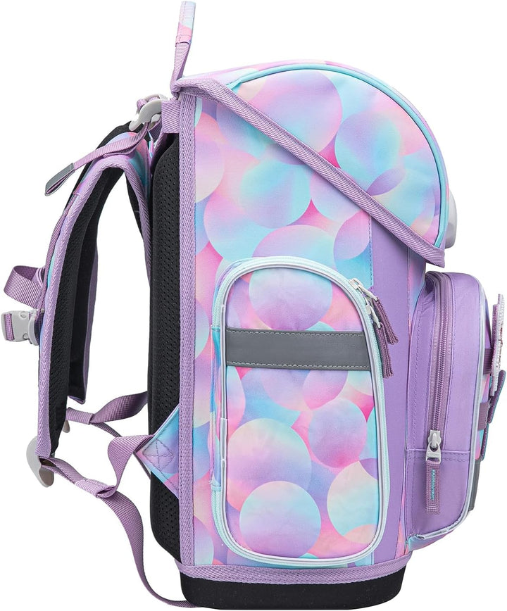 Baagl Schulranzen Mädchen Set 3 Teilig Ergo Schultasche Grundschule - Candy, Candy