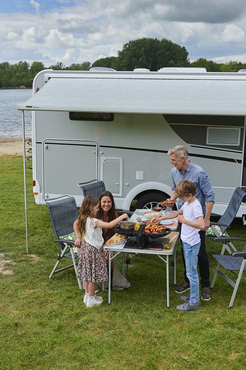 nomadiQ Holiday Cooking Pakket | Tragbarer Gas BBQ Grill | Klein, Mini, Leichtgewicht Tischgrill | P