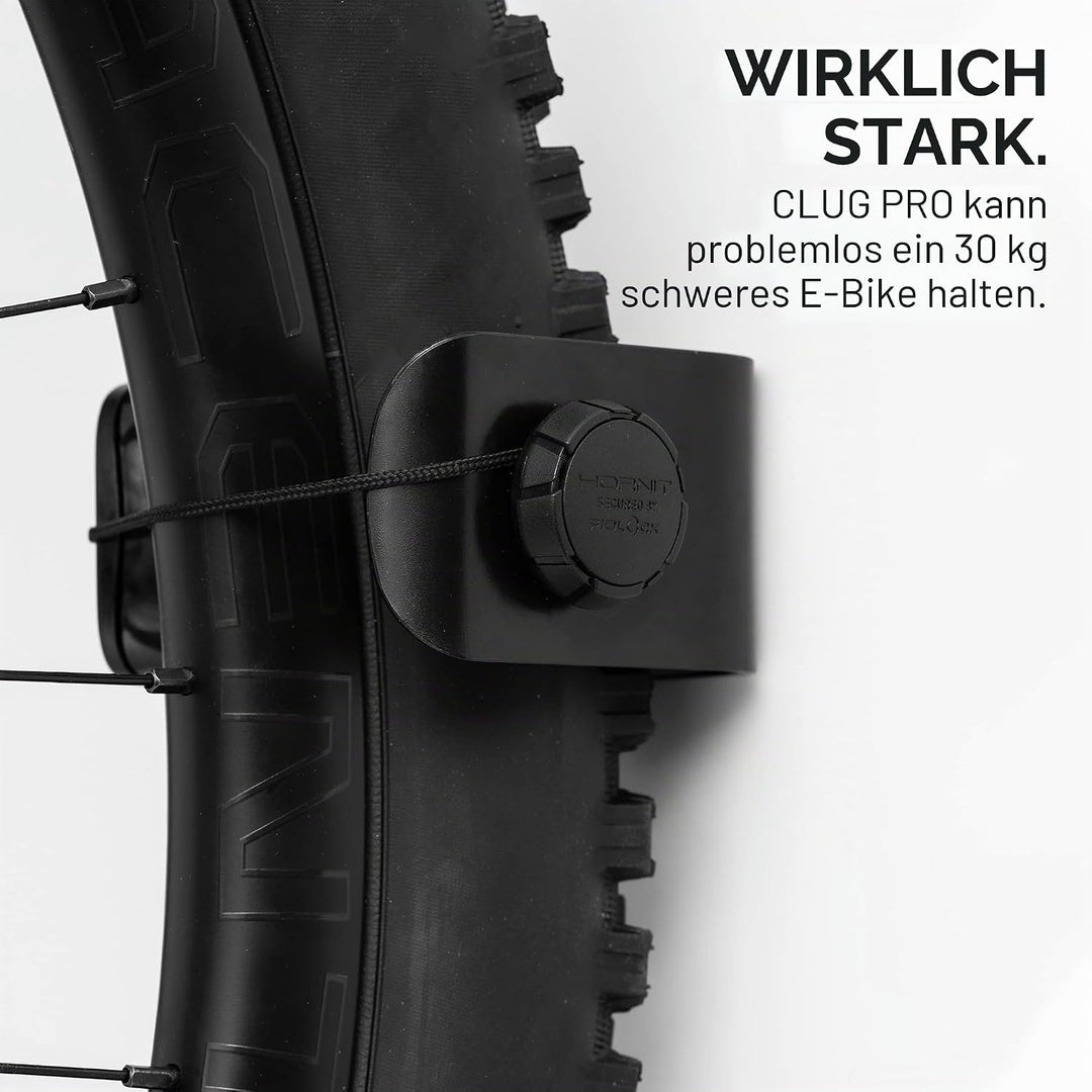 Hornit CLUG PRO Fahrrad-Wandhalterung | Fahrradträger Wandhalterung gesichert durch FIDLOCK Gurt | 5