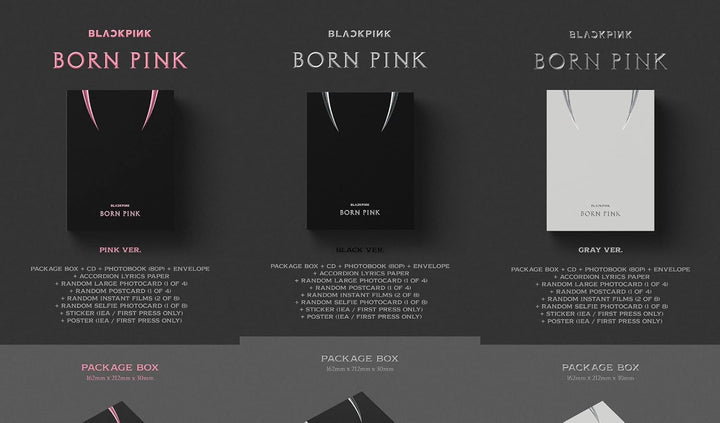 DREAMUS Blackpink Born Pink 2nd Album Box Set Version CD + Poster + Fotobuch + Akkordeon-Liedtext Pa