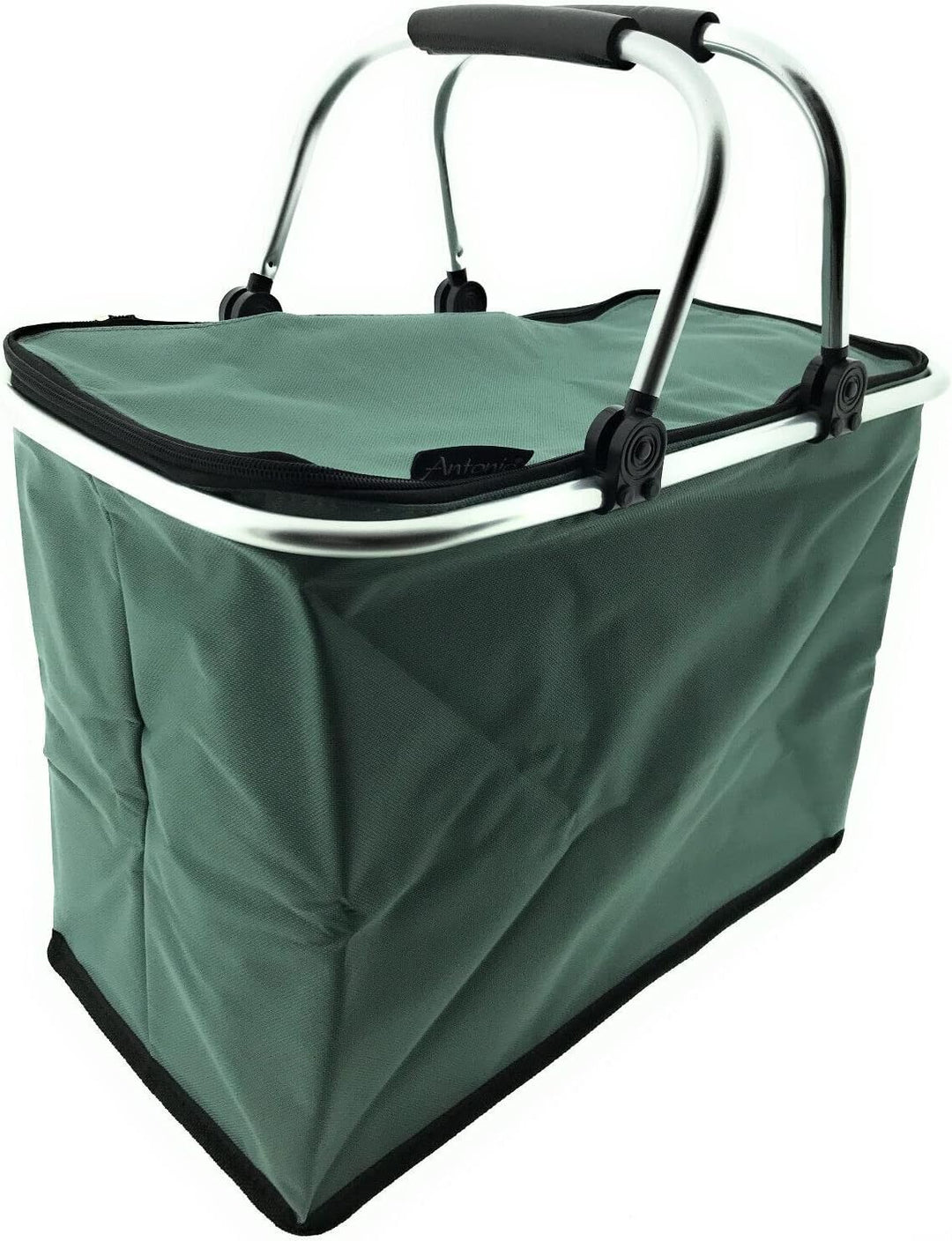 XXL Kühltasche Thermo Einkaufskorb Picknick Kühlbox Campingtasche faltbar stabil Rot Schwarz Grün, G