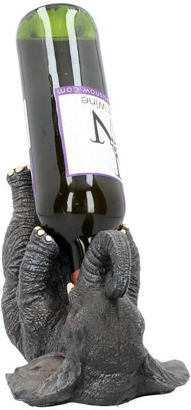 Nemesis Now Guzzlers Elefant Weinflaschenhalter, 21 cm, Grau