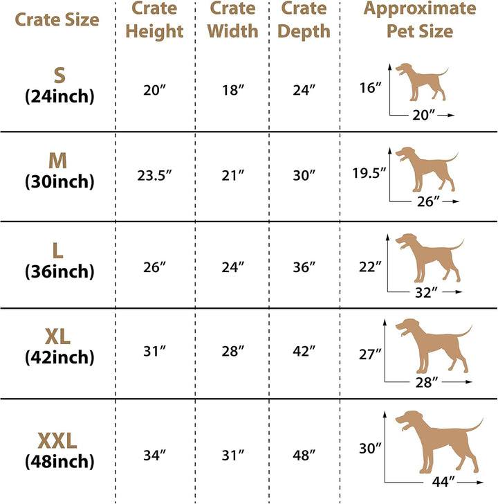 Ellie-Bo Hundekäfig, für kleine bis grosse Hunde, zusammenklappbar, mit Hundedecke, Metall-Bodenscha