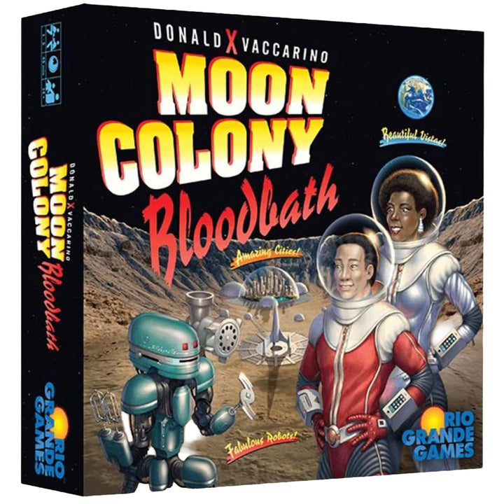 Rio Grande Games: Moon Colony Bloodbath – Strategie-Kartenspiel, Überleben im Weltraum, Motorenbau,