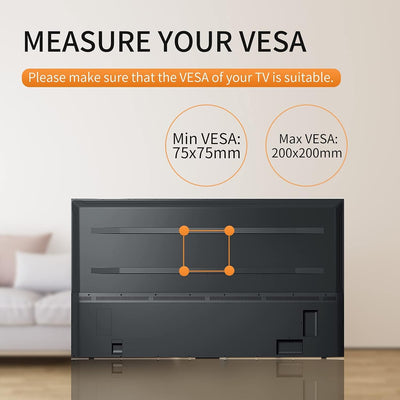 TV Wandhalterung Schwenkbar, Universal Wandhalterung Fernseher für 13-39 Zoll LED LCD Flach Curved B