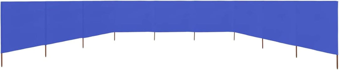9 Paneele Windschutz Stoff 1200x120cm Azurblau Camping Windschutz Blocker Windblocker Garten Strand