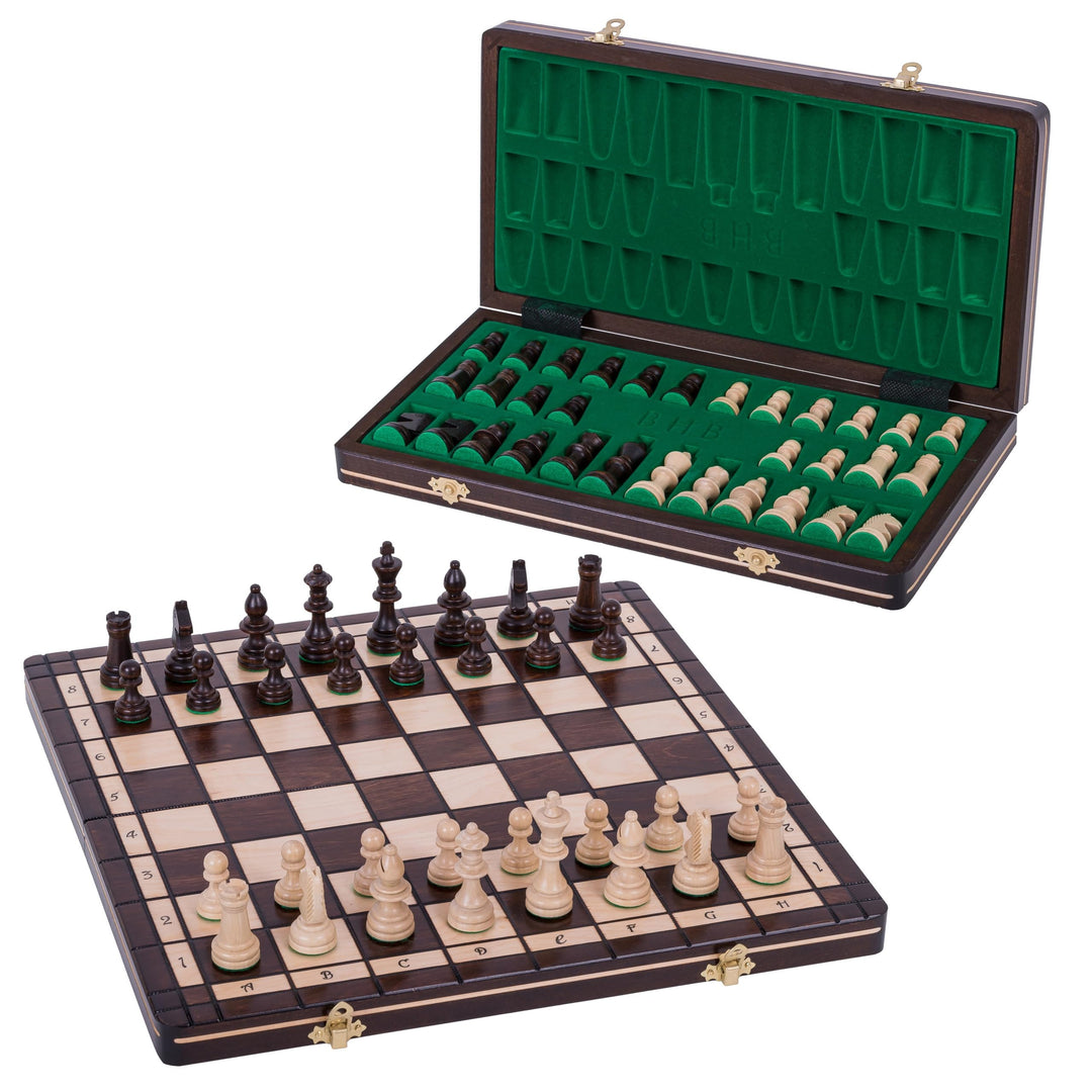 Square - Schach Schachspiel - Sport - 40 x 40 cm - Schachfiguren & Schachbrett aus Holz