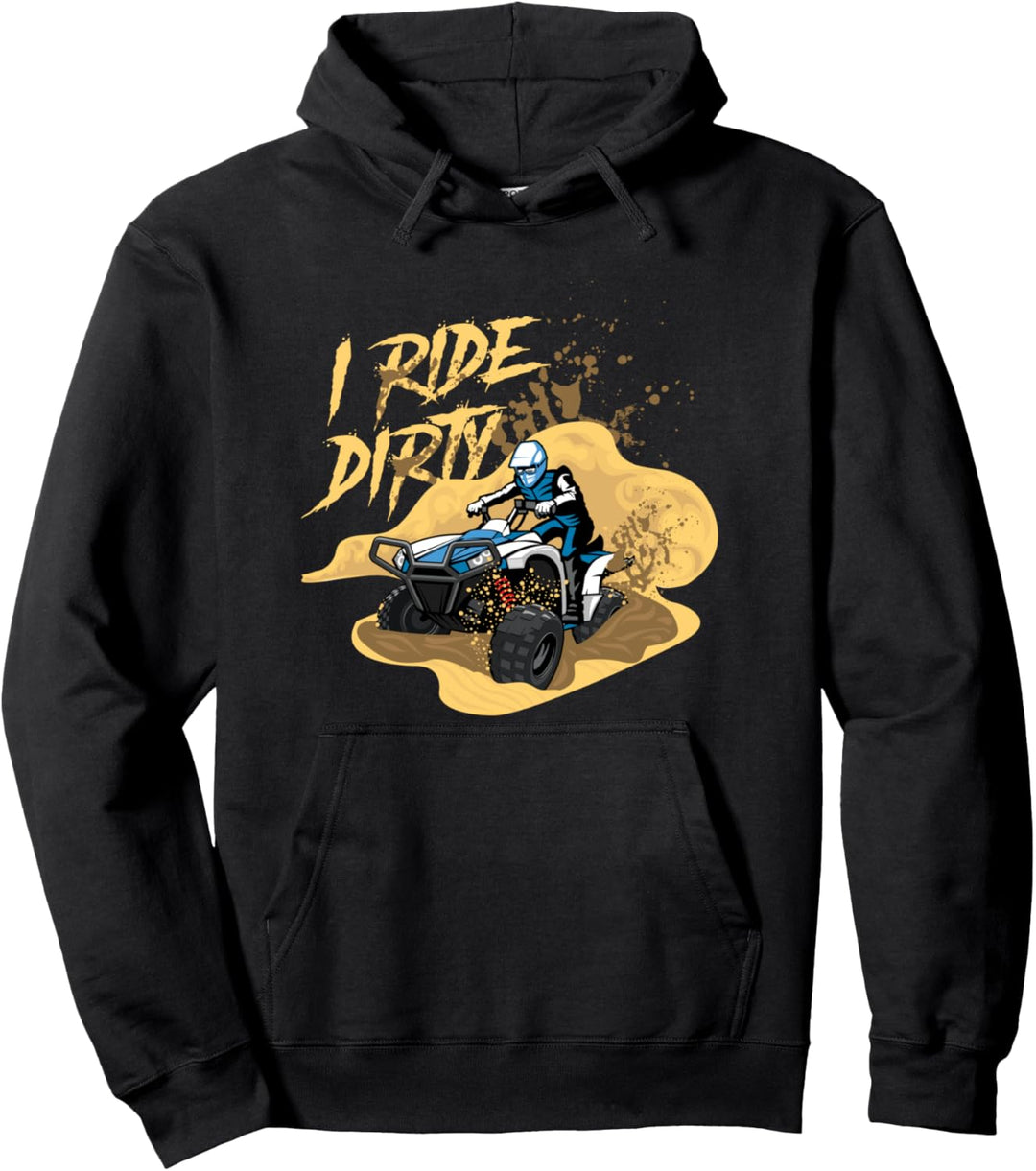 Ich Fahre ATV Schmutz Dreck Schlamm Quad Fahrer Sport Pullover Hoodie