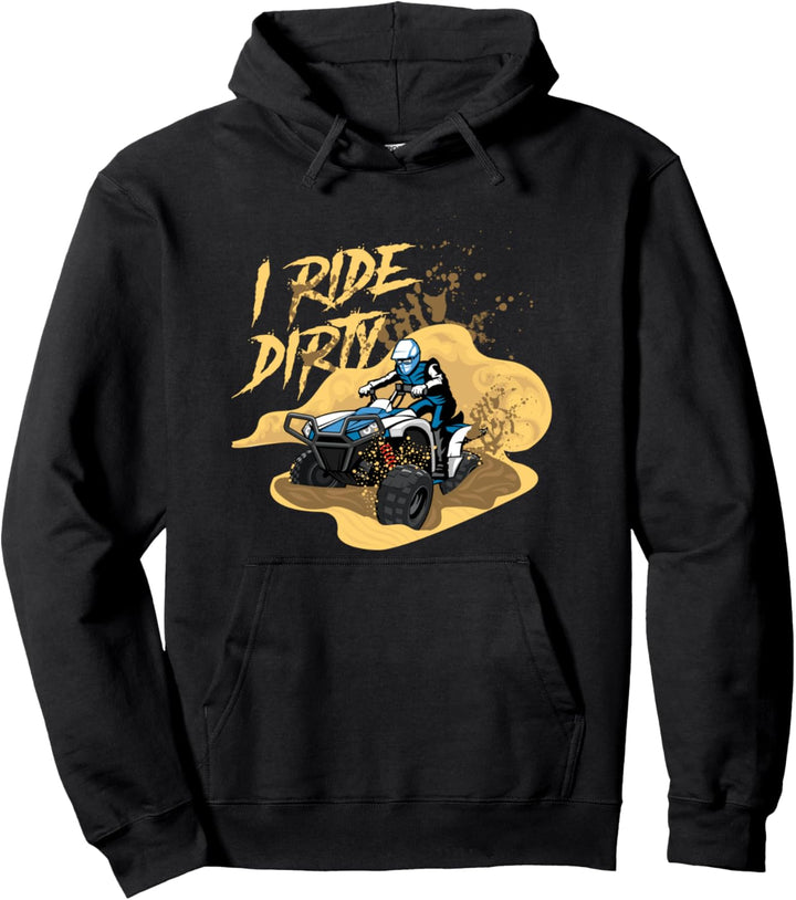 Ich Fahre ATV Schmutz Dreck Schlamm Quad Fahrer Sport Pullover Hoodie