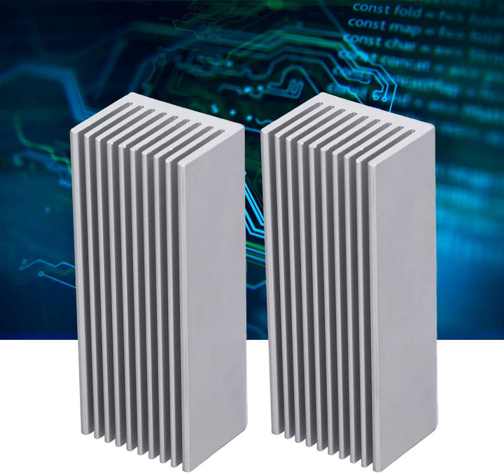 Kühlkörper, 2 Stück im Set Aluminium Kleine Und Kompakte Kühlkörper Heatsink für Leiterplatten und C