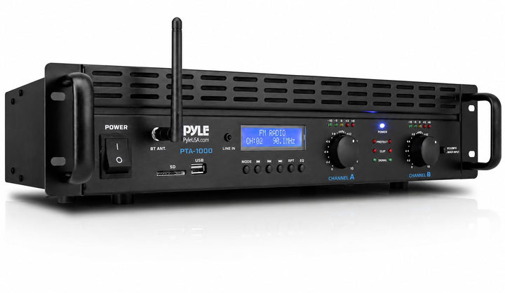 Pyle Verstärker, Mini Verstärker, 2000W- Bluetooth, Amplifier, Stereo, Audio - Rackmount- 2 Kanal mi