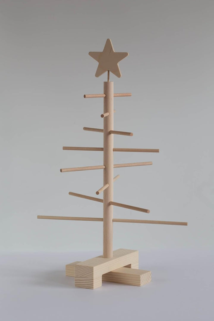 xmas3 XS 45 cm Weihnachtsbaum aus Holz, Natural, 28,0 x 28,0 x 45,0 cm 28.0 x 28.0 x 45.0 cm, 28.0 x