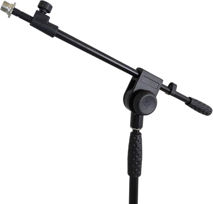 keepdrum EMS013 Mikrofonständer PRO Stativ halbhoch ausziehbar mit Galgen, EMS013