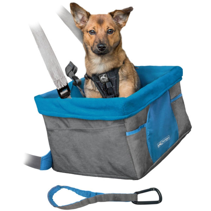 Kurgo Skybox Sitzerhöhung Auto für Hunde &amp; Haustiere, Hunde Autositz, inkl. Hunde Anschnallgurt Auto