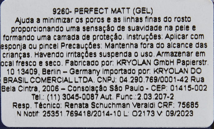 PERFECT MATT Grundierung für Make-Up 40ML von Kryolan