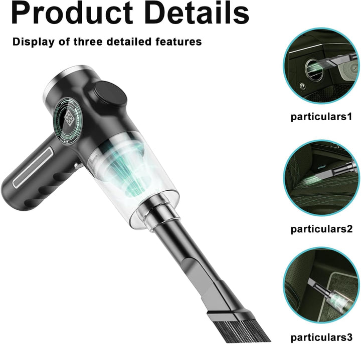 GOMETY Mini Handstaubsauger, Komfortabel Wiederaufladbarer Handstaubsauger, Handstaubsauger Akku Han