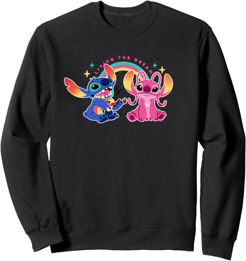 Disney Stitch and Angel Living the Dream Sweatshirt