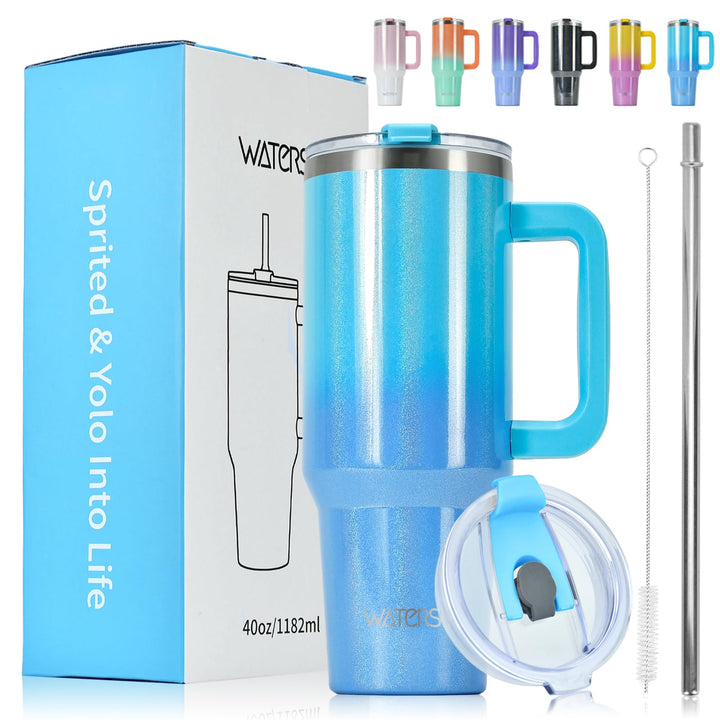 40oz Kaffeebecher to Go Thermobecher Doppelwandiger Edelstahl Vakuum Auslaufsicher Trinkbecher mit G