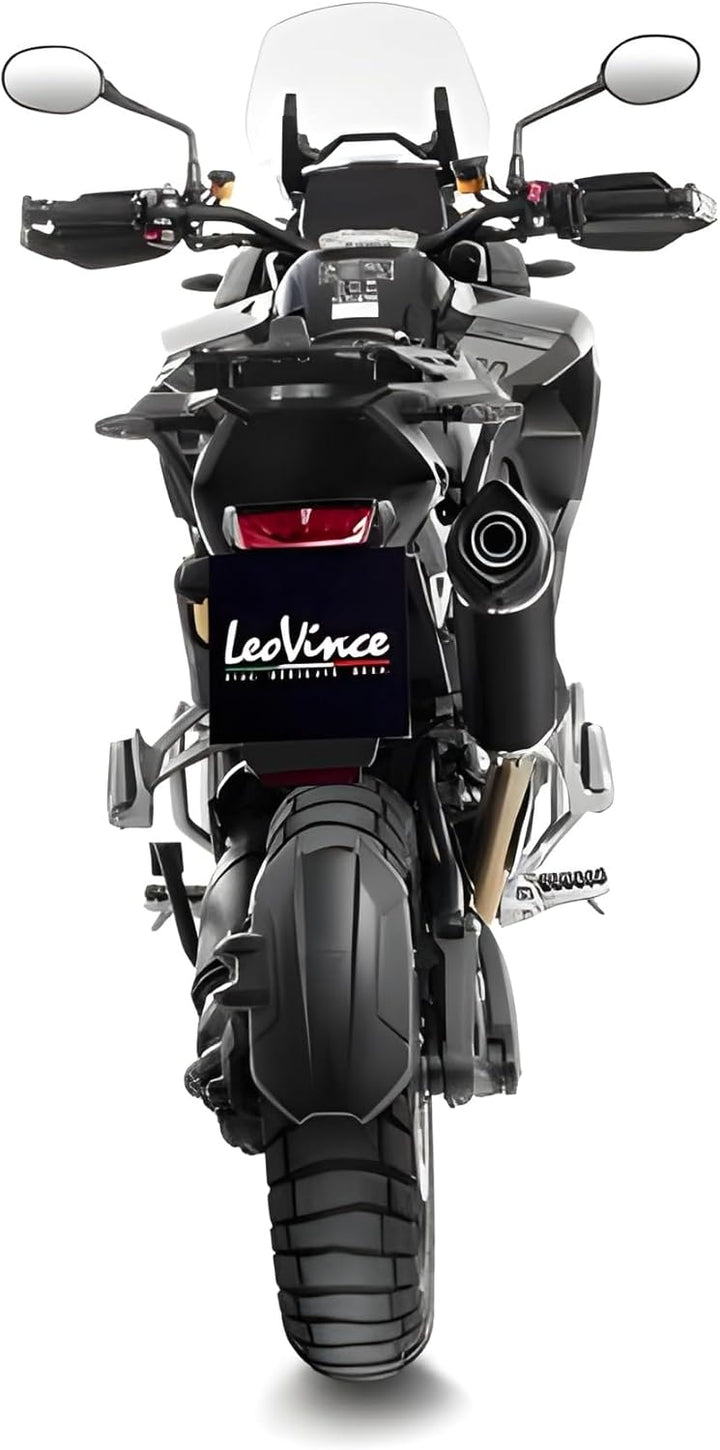 Endschalldämpfer LeoVince SLIP-ON SBK NERO, Edelstahl schwarz, Carbon Kappe, mit Zulassung für Trium