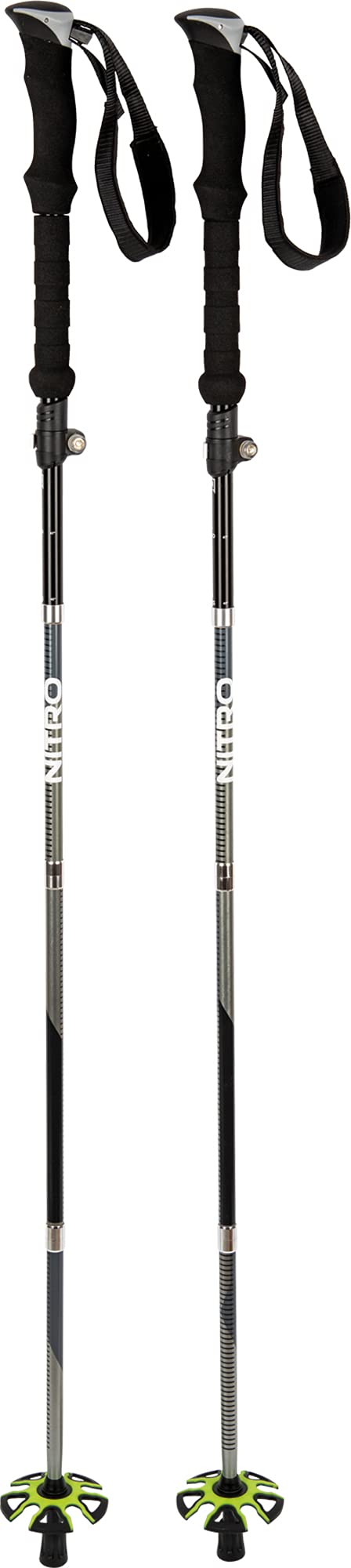 Nitro Foldable Poles bastoncini telescopici AI21 Multicolour UNIC, Multicolour UNIC