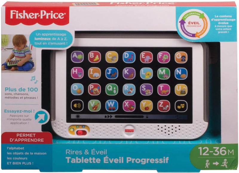 Fisher-Price Lernspass, Lernspielzeug für Kleinkinder, Smart Stages Tablet Computer-Attrappe mit Mus