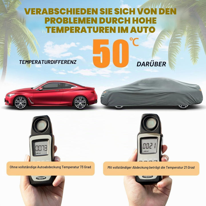kayme SUV Robustes Autoabdeckung Wasserdicht Atmungsaktiv, Vollgarage Autoplane für Regen Sonne Schu