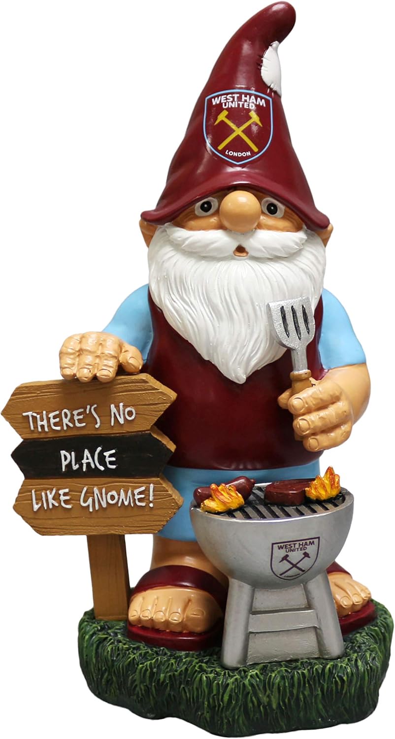 FOCO Premier League Fan Supporter BBQ Garden Ornament Decoration GNOME Fc West Ham United, Fc West H