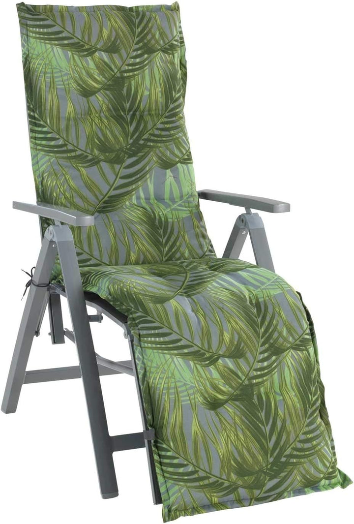 Relaxauflage Polsterauflage Gartenstuhlauflage | Grün | 50 x 170 cm | Baumwolle | Polyester