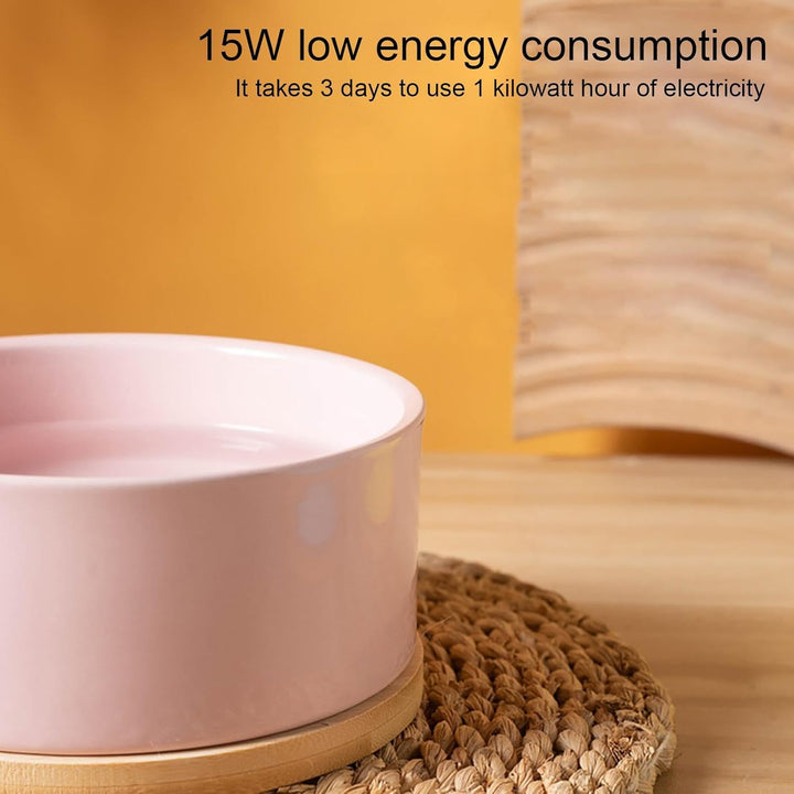 Pink Beheizter Wassernapf Für Hunde USB-beheizter Futternapf Thermostatisch Beheizter Trinknapf Ther