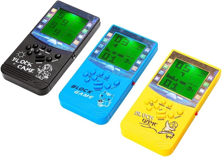 CZT Grosser Bildschirm mit grünem Licht Brick Spielkonsole Eingebautes klassisches nostalgisches Puz